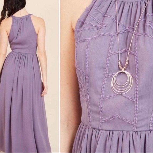 NBW ModCloth light purple Lilac lavender plus size dress - Picture 4 of 5